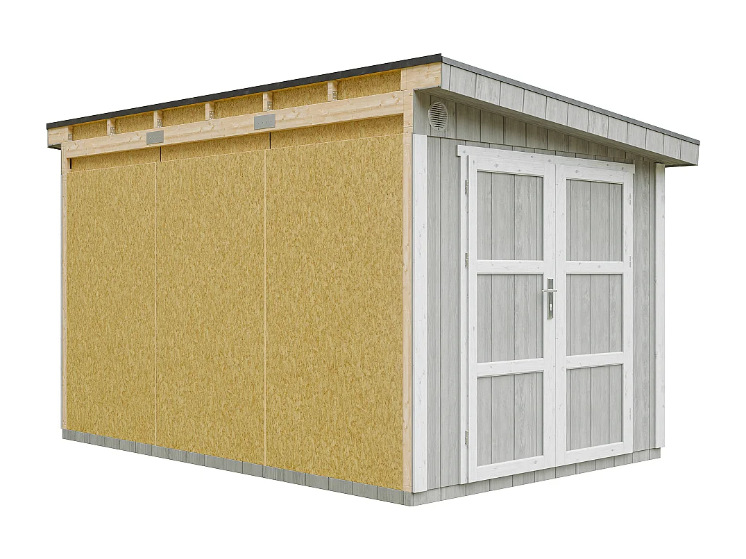 Gartenhaus premium qualität - 8.68 m² / H231x248x412 cm - M939-TUNDRA GREY
