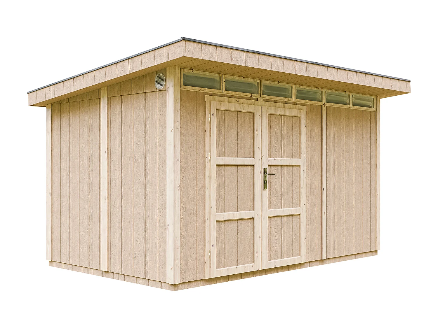 Gartenhaus premium qualität mit boden und bitumenfliesen - 8.7m² / B412xL279xH239 cm - M904A