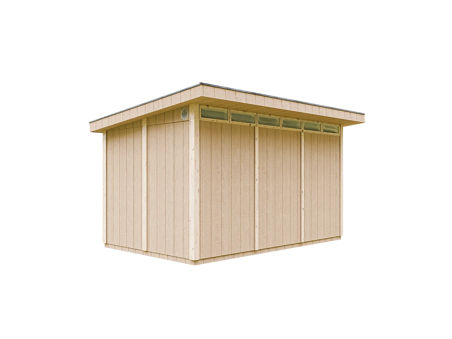 Gartenhaus premium qualität mit boden und bitumenfliesen - 8.7m² / B412xL279xH239 cm - M904A