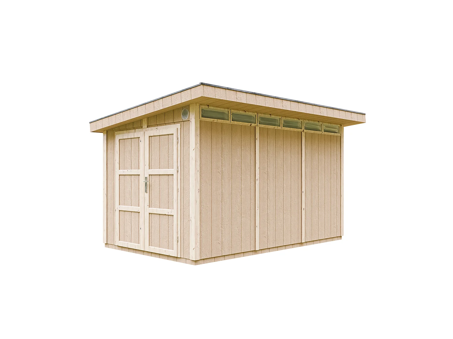 Gartenhaus premium qualität mit boden und bitumenfliesen - 8.7m² / B412xL279xH239 cm - M904A