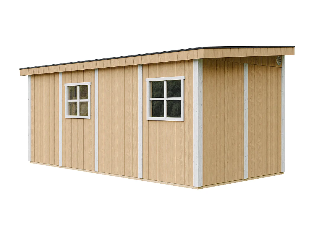 Tuinhuis premium kwaliteit zonder vloer en zijwand - 11.47 m² / H231x248x530 cm - M940B-HARVEST HONEY
