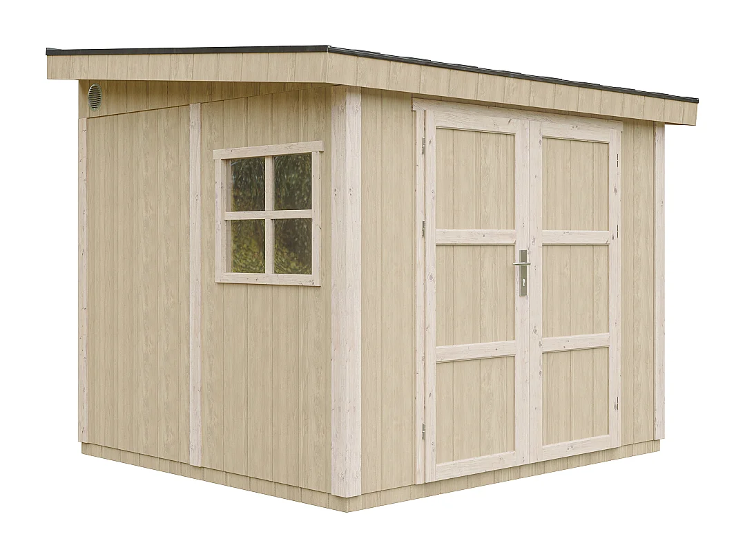 Gartenhaus premium qualität mit boden und seitenwand - 5.9 m² / H231x248x294 cm - M938