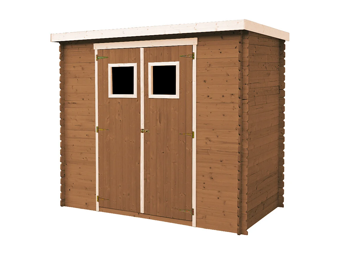 Lot de produits de protection pour la peinture des maisons en bois - 10l de blanc+10l de chêne riche