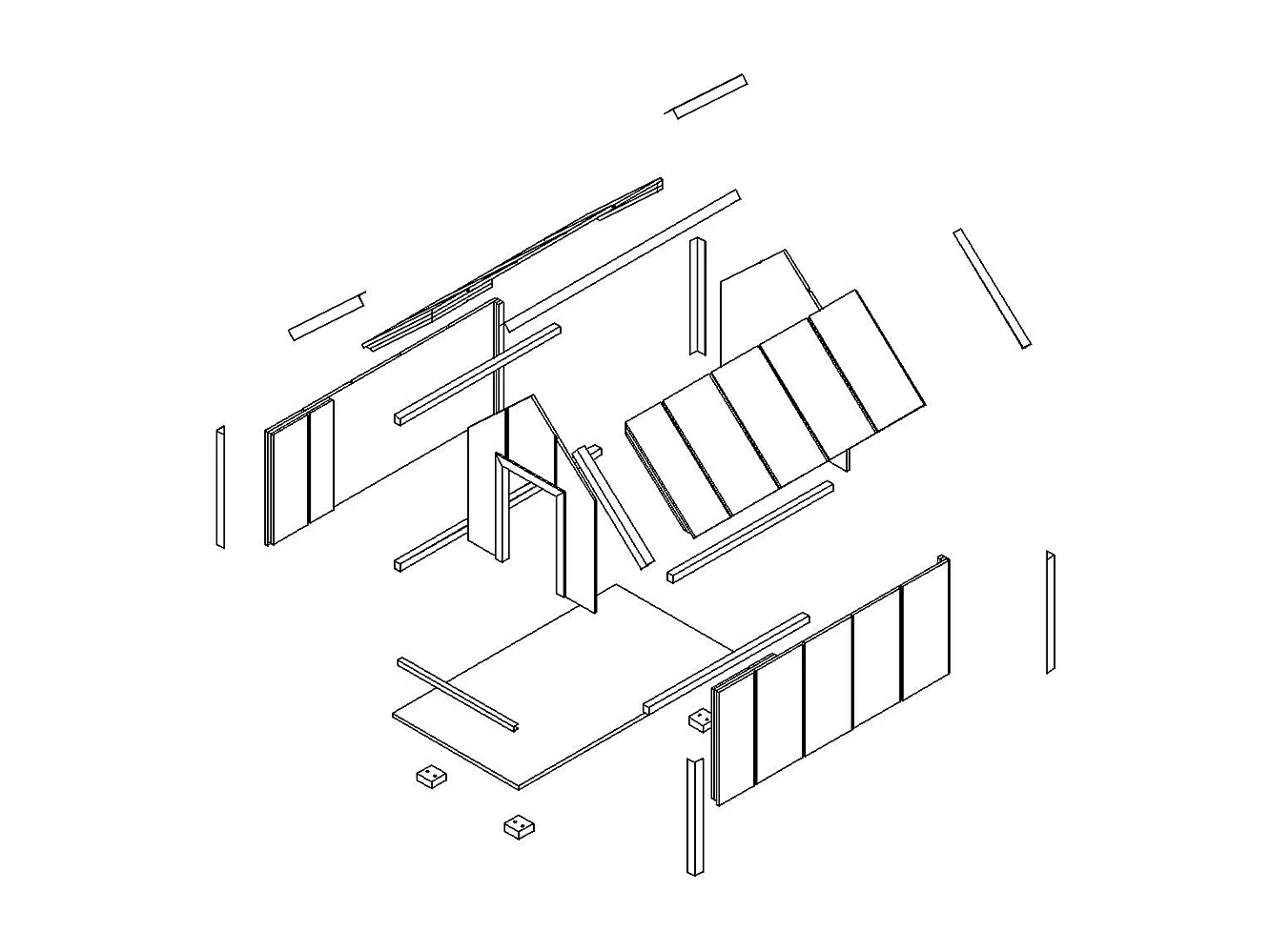 LP SmartSide niche pour chien - 57 x 95 x H68 cm, taille M - M971-1