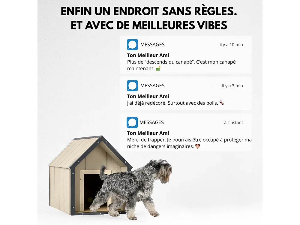 LP SmartSide niche pour chien - 57 x 95 x H68 cm, taille M - M971-1