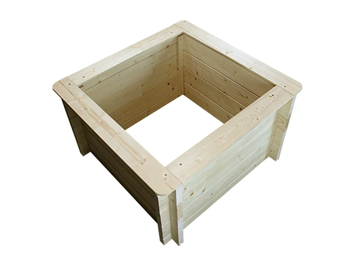Houten buitenmoestuin - 78x78xH46 cm - M620-1