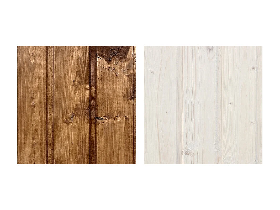 Lot de produits de protection pour la peinture des maisons en bois - 5l de blanc + 5l de chêne foncé