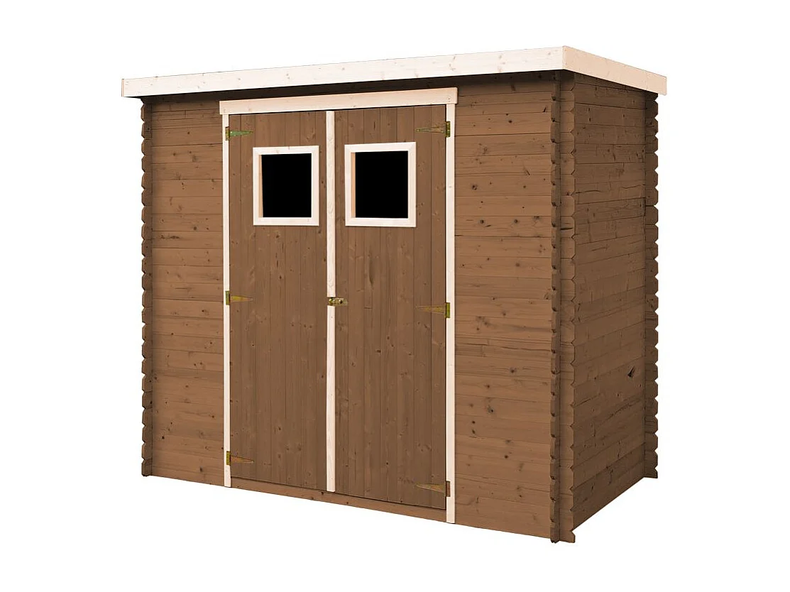 Lot de produits de protection pour la peinture des maisons en bois - 5l de blanc + 5l de chêne foncé