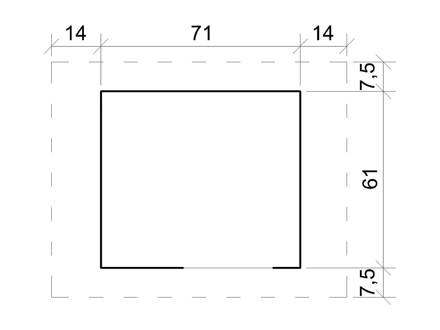 Niche pour chien exterieur en bois - 76 x 99 x H80 cm - M401-1