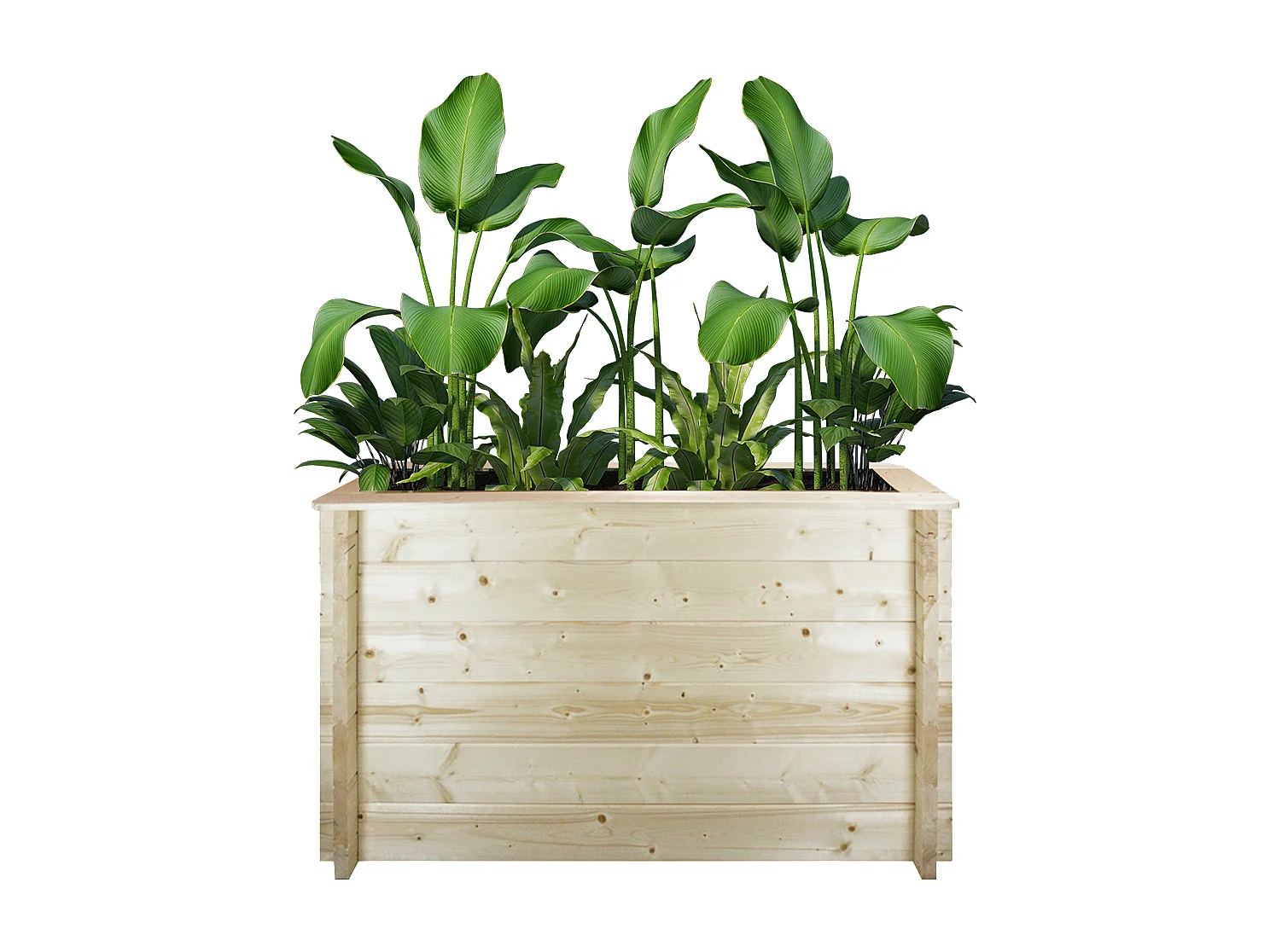 Hochbeet holz - 118x38xH69 cm - M615-1