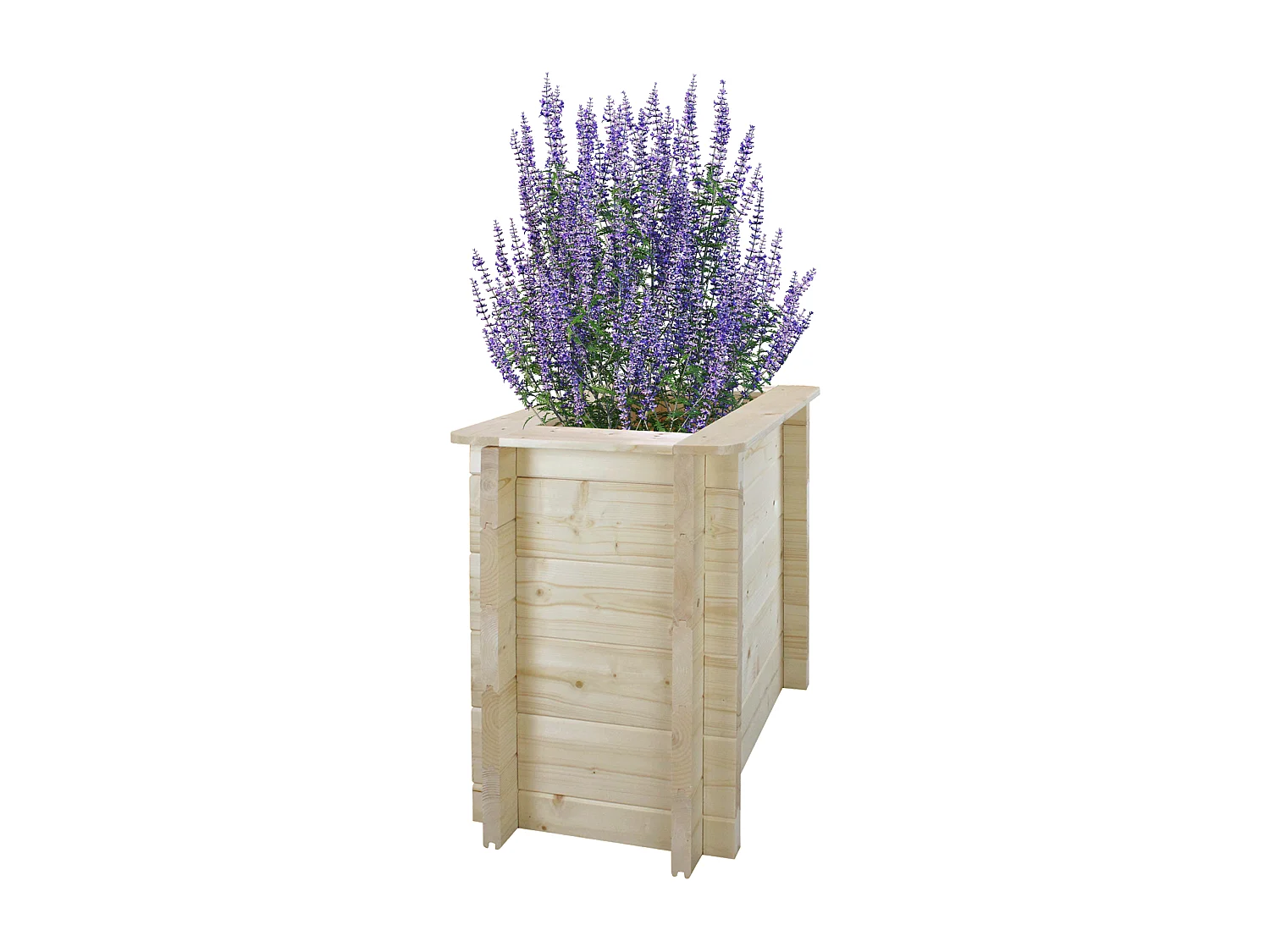 Drewniana doniczka na kwiaty - S57 x 38 x 58 cm - M611-1