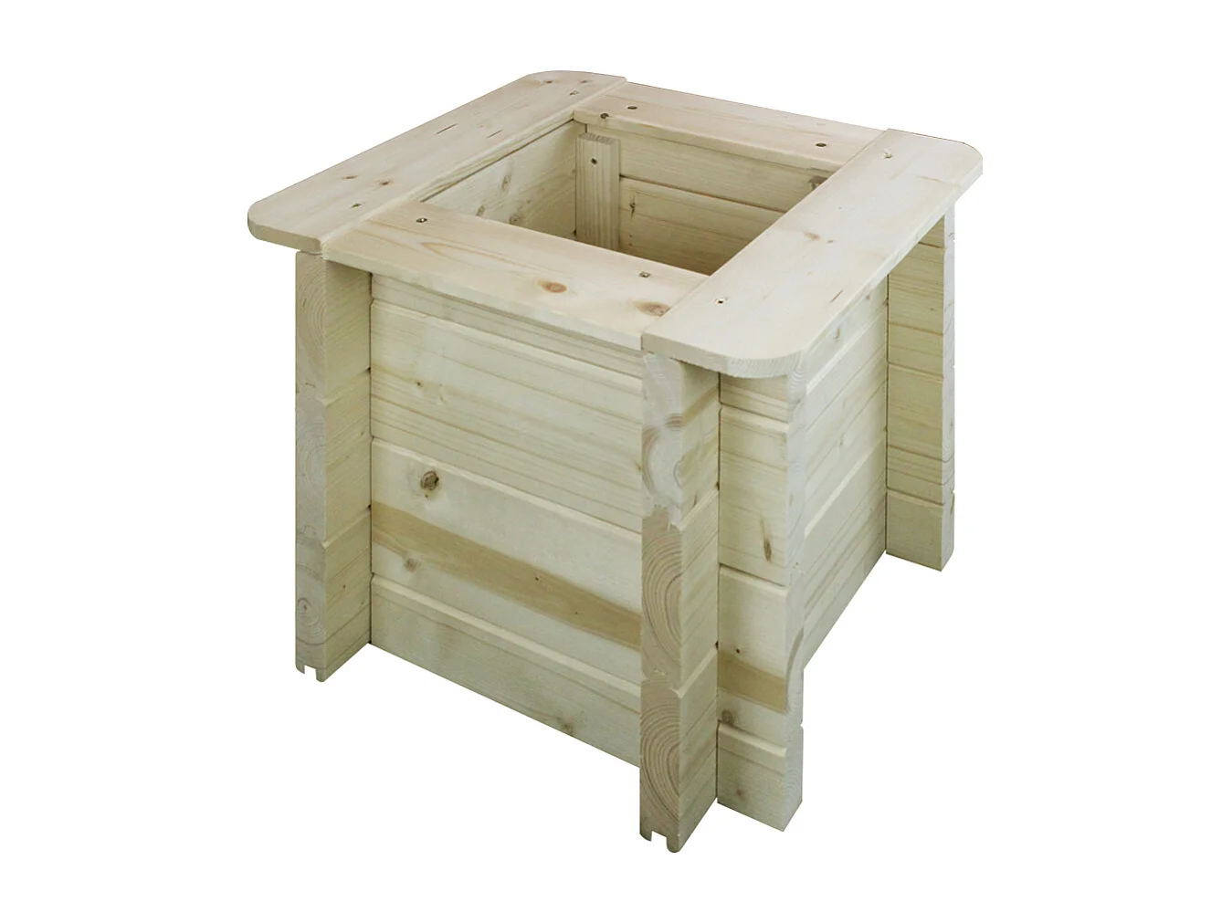 Houten buitenmoestuin - 38x38xH35 cm - M610-1