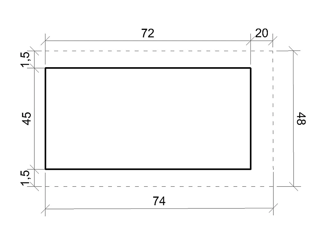 LP SmartSide niche pour chien - 48 x 74 x H58 cm, taille S - M970-1
