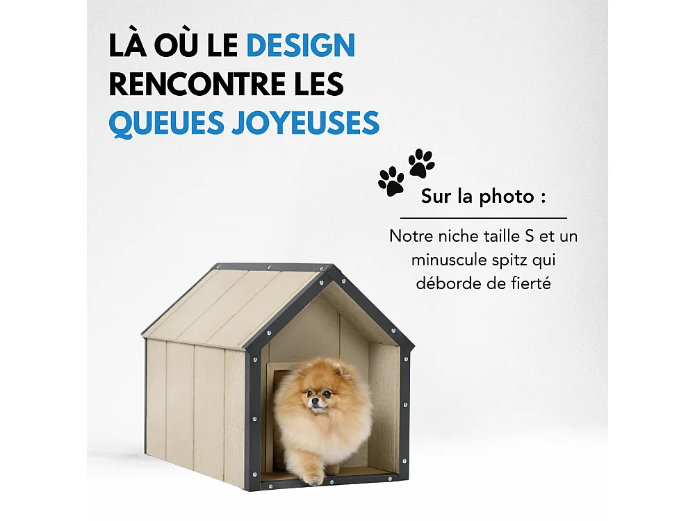 LP SmartSide niche pour chien - 48 x 74 x H58 cm, taille S - M970-1