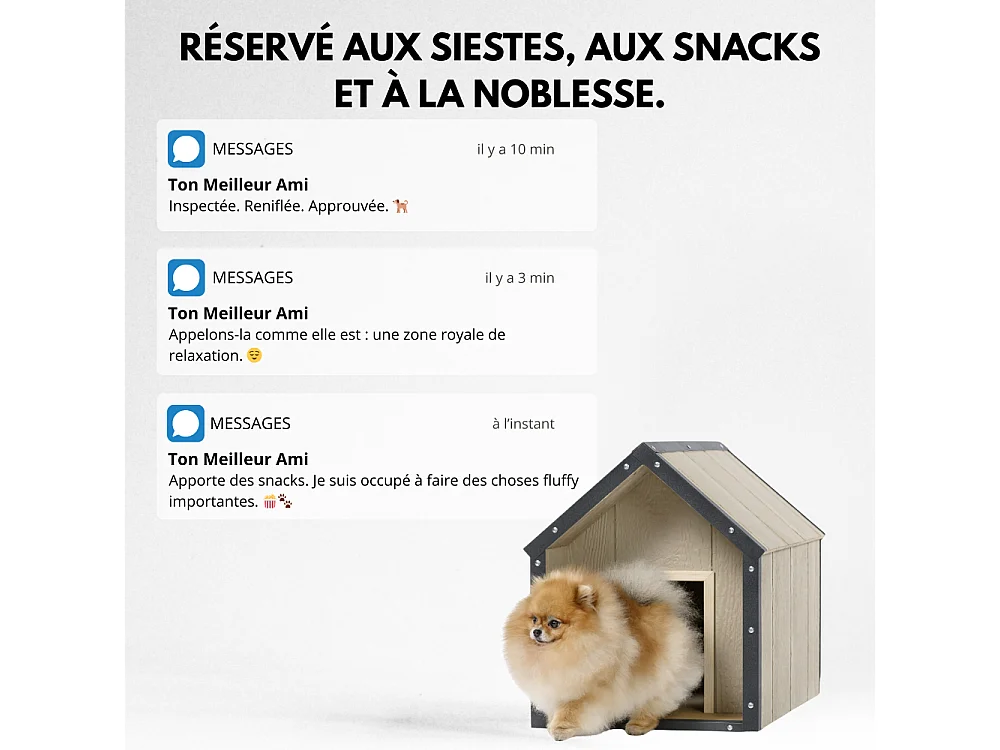 LP SmartSide niche pour chien - 48 x 74 x H58 cm, taille S - M970-1