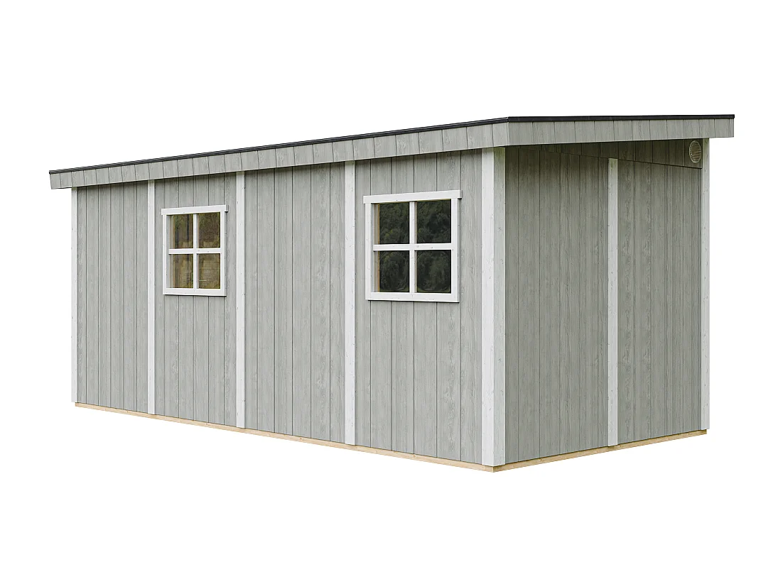 Tuinhuis premium kwaliteit zonder vloer en zijwand - 11.47 m² / H231x248x530 cm - M940B-TUNDRA GREY
