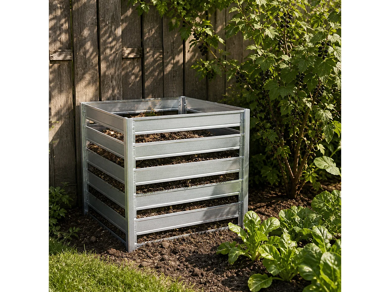 Composteur de jardin - 91 x 91 x H85 cm / 704L - M800