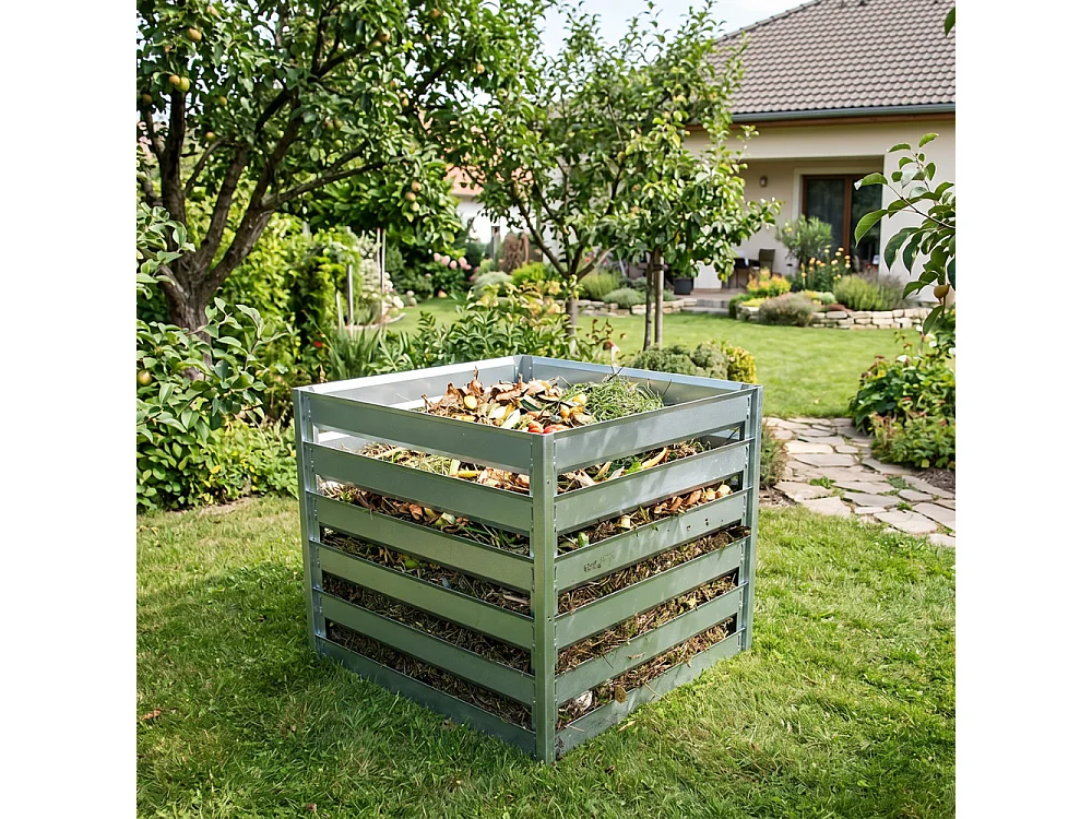 Composteur de jardin - 91 x 91 x H85 cm / 704L - M800