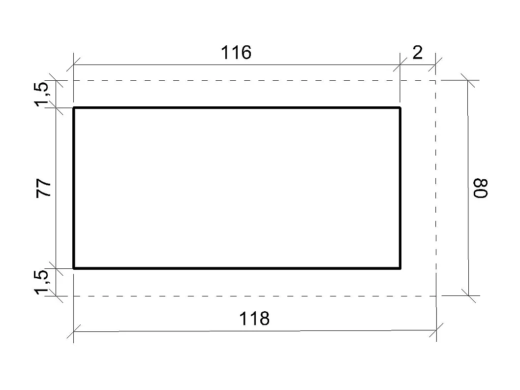 LP SmartSide niche pour chien - 80 x 118 x H94 cm, taille L – M972-1