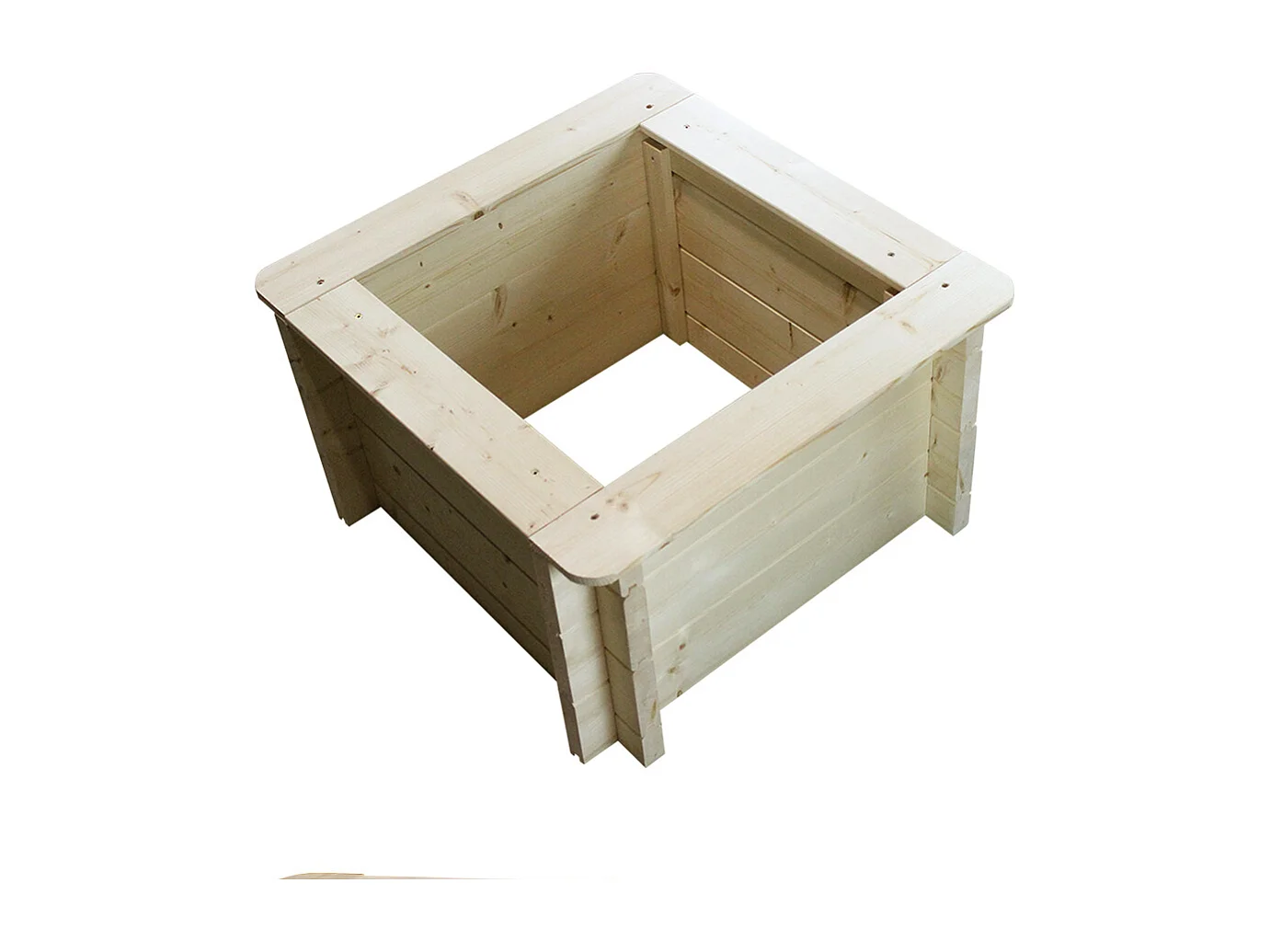 Drewniana doniczka na kwiaty - S35 x 58 x 58 cm - M616-1