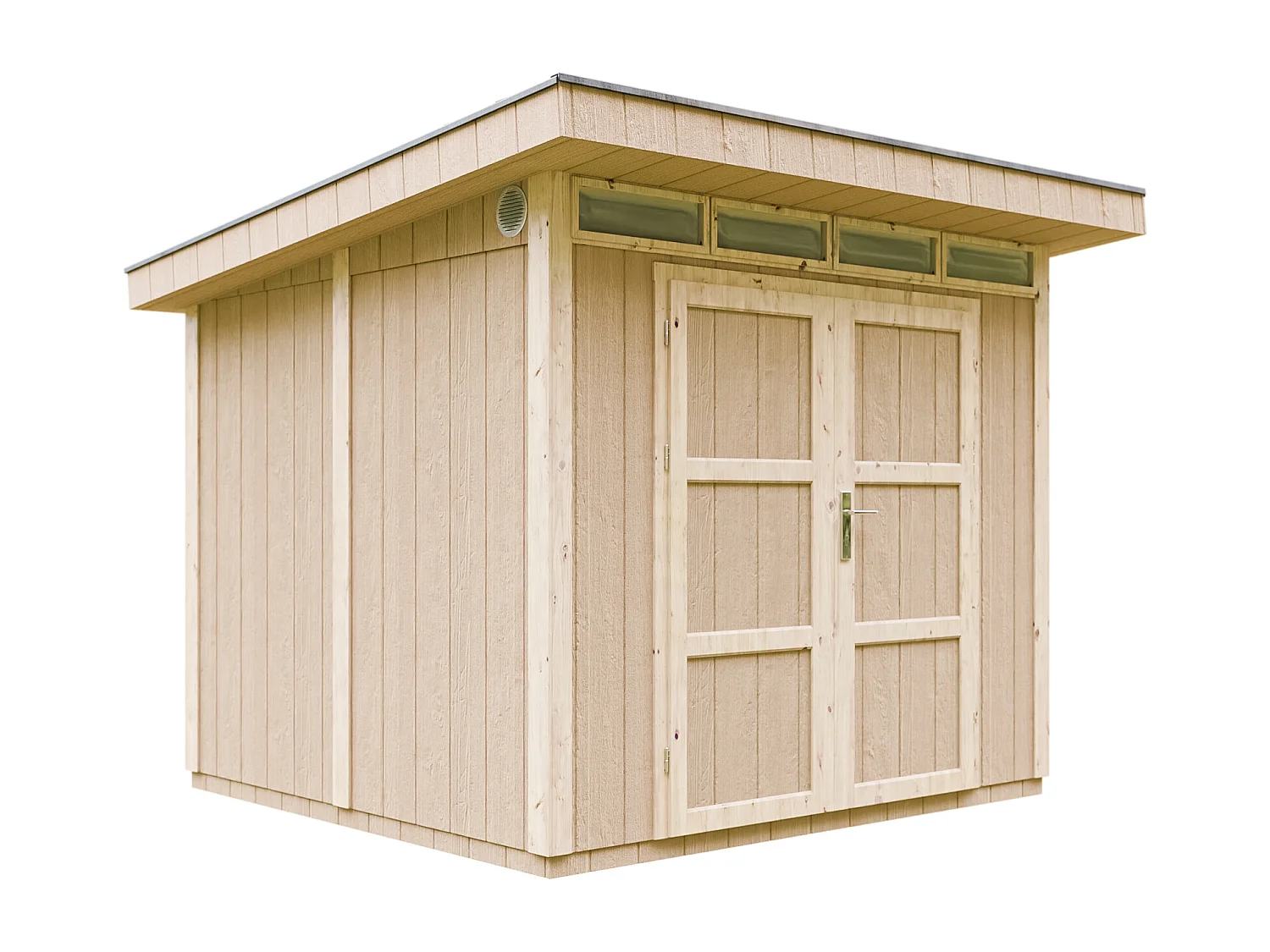 Gartenhaus premium qualität mit boden und bitumenfliesen - 5.9m² / B279xL293xH239 cm - M903A