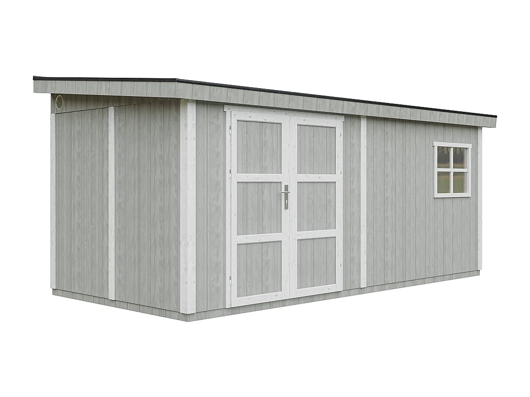 Casetta da giardino di qualità premium - 11.47 m² / H231x248x530 cm - M940-TUNDRA GREY