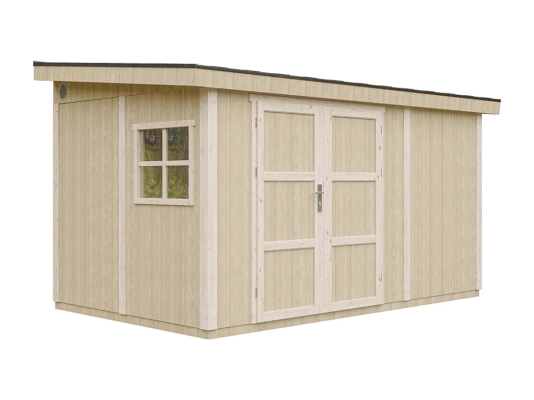 Gartenhaus premium qualität mit boden und seitenwand - 8.68 m² / H231x248x412 cm - M939