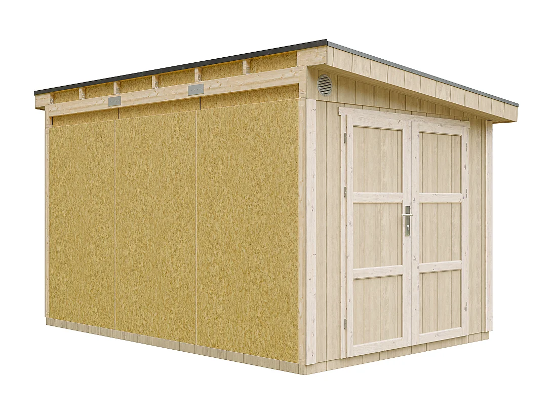 Gartenhaus premium qualität mit boden und seitenwand - 8.68 m² / H231x248x412 cm - M939