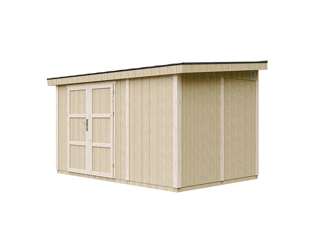 Abri de jardin qualité premium - 8,68 m²  H231x248x412 cm - avec plancher e paroi latérale - M939