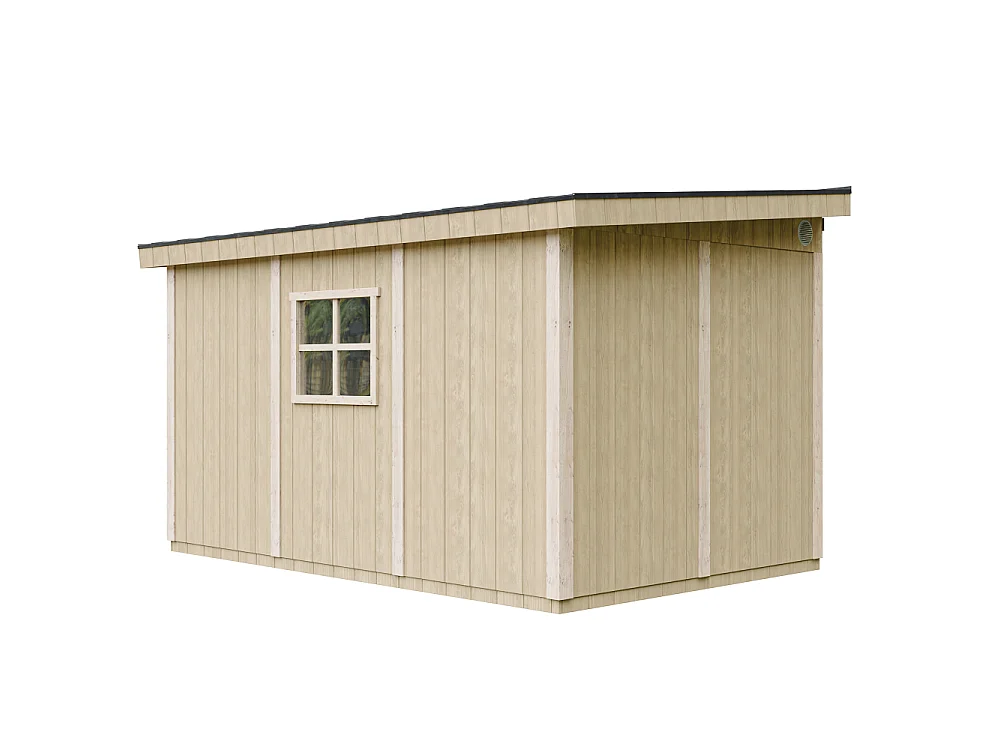 Abri de jardin qualité premium - 8,68 m²  H231x248x412 cm - avec plancher e paroi latérale - M939