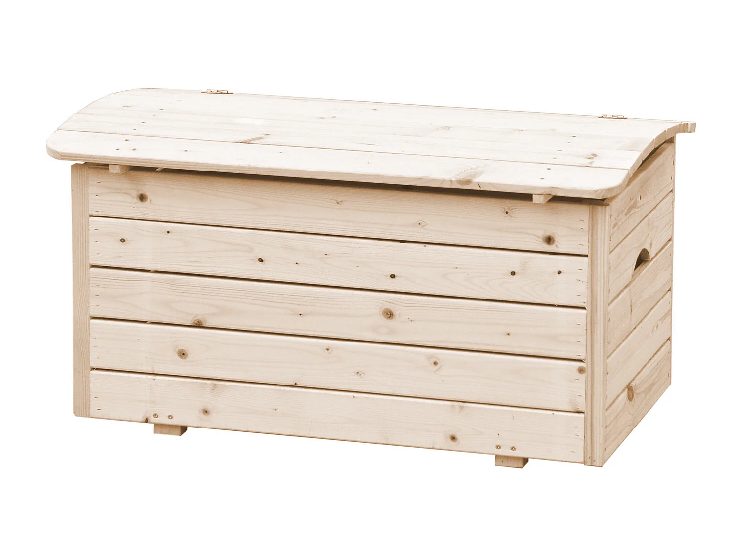 Holzkiste mit deckel - aufbewahrungsbox garten 80x50xH47 cm - M034-1
