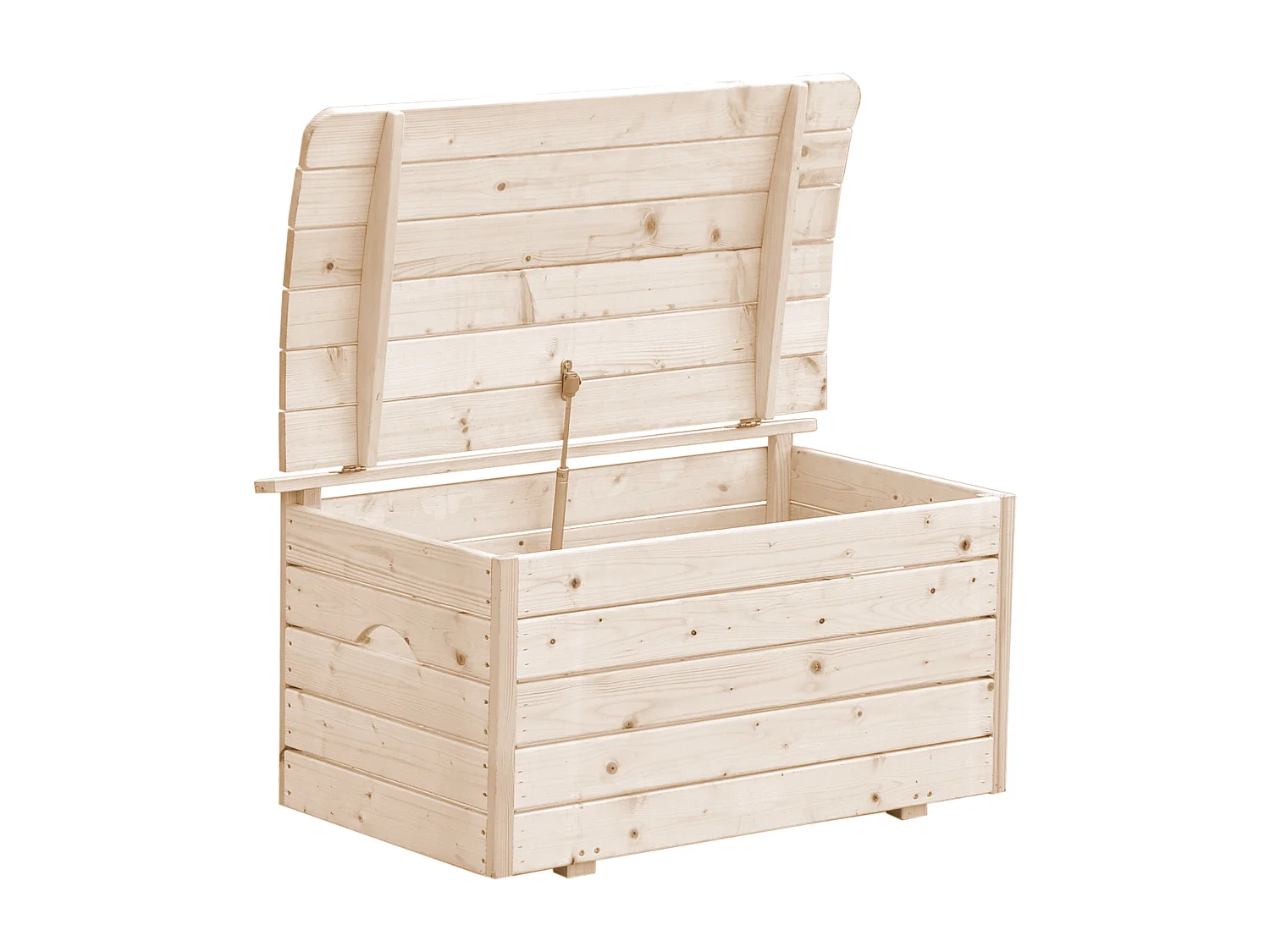 Holzkiste mit deckel - aufbewahrungsbox garten 80x50xH47 cm - M034-1