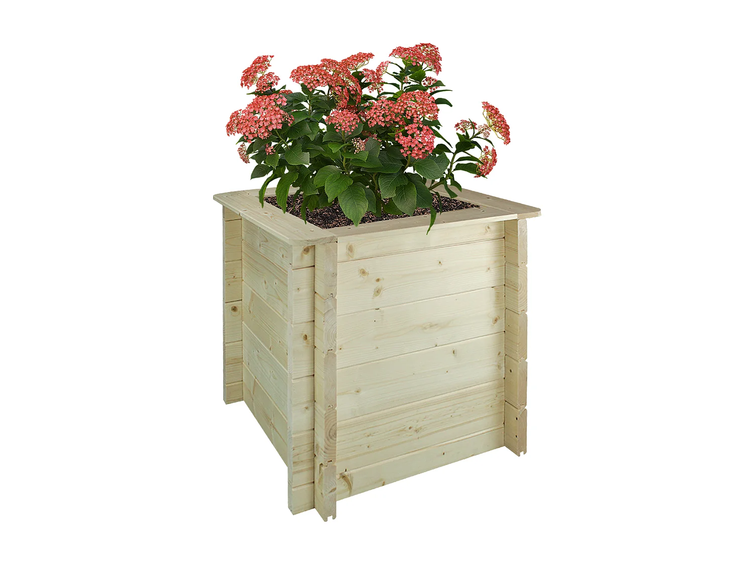 Houten buitenmoestuin - 58x58xH57 cm - M618-1
