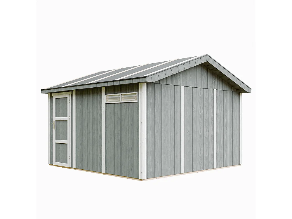 Premium kwaliteit garage - 13 m² / L378xl412 cm - M990B-CAVERN STEEL