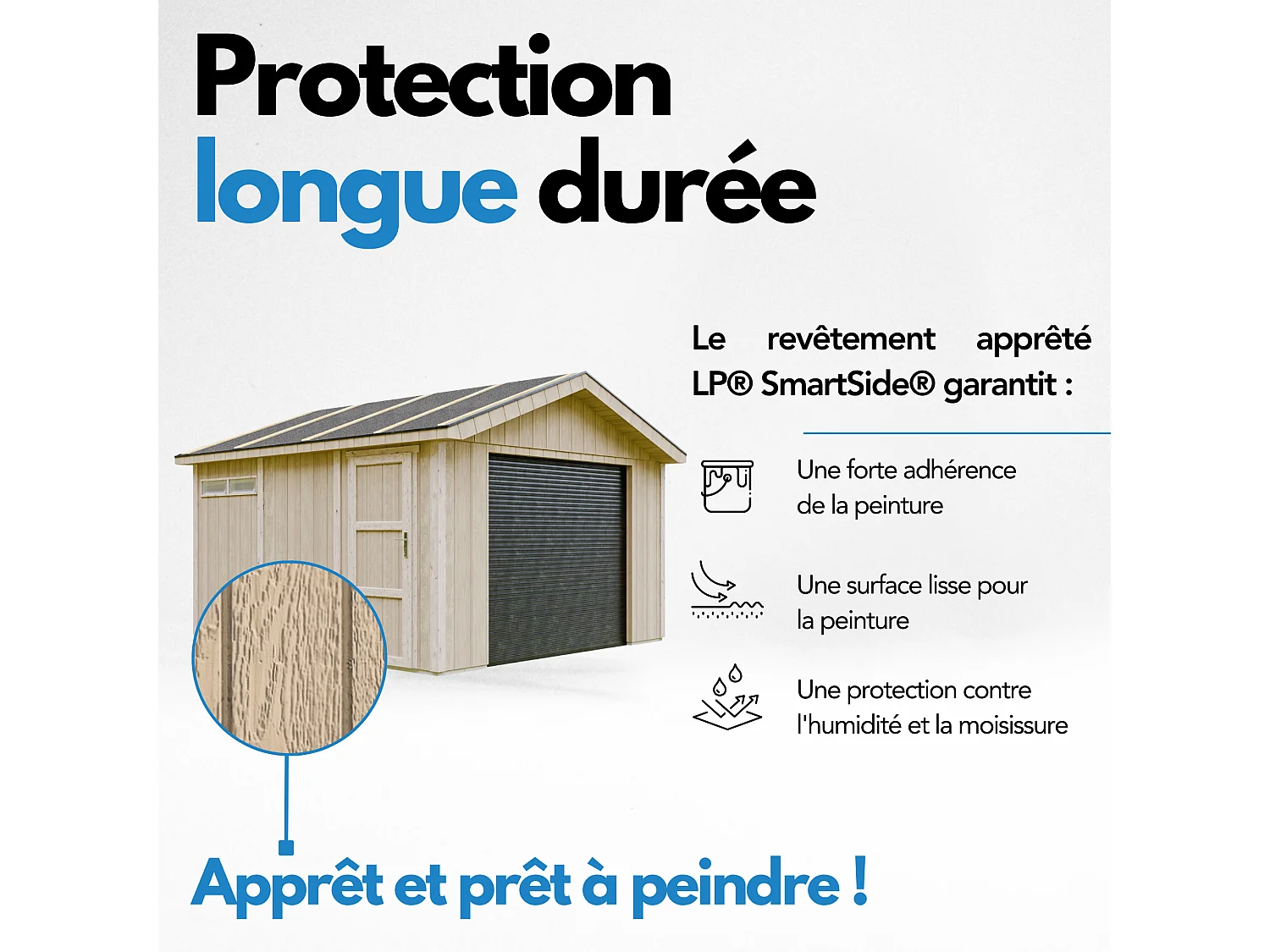 Garage premium qualität - 13 m² / L378xB412 cm - M990B-REDWOOD RED