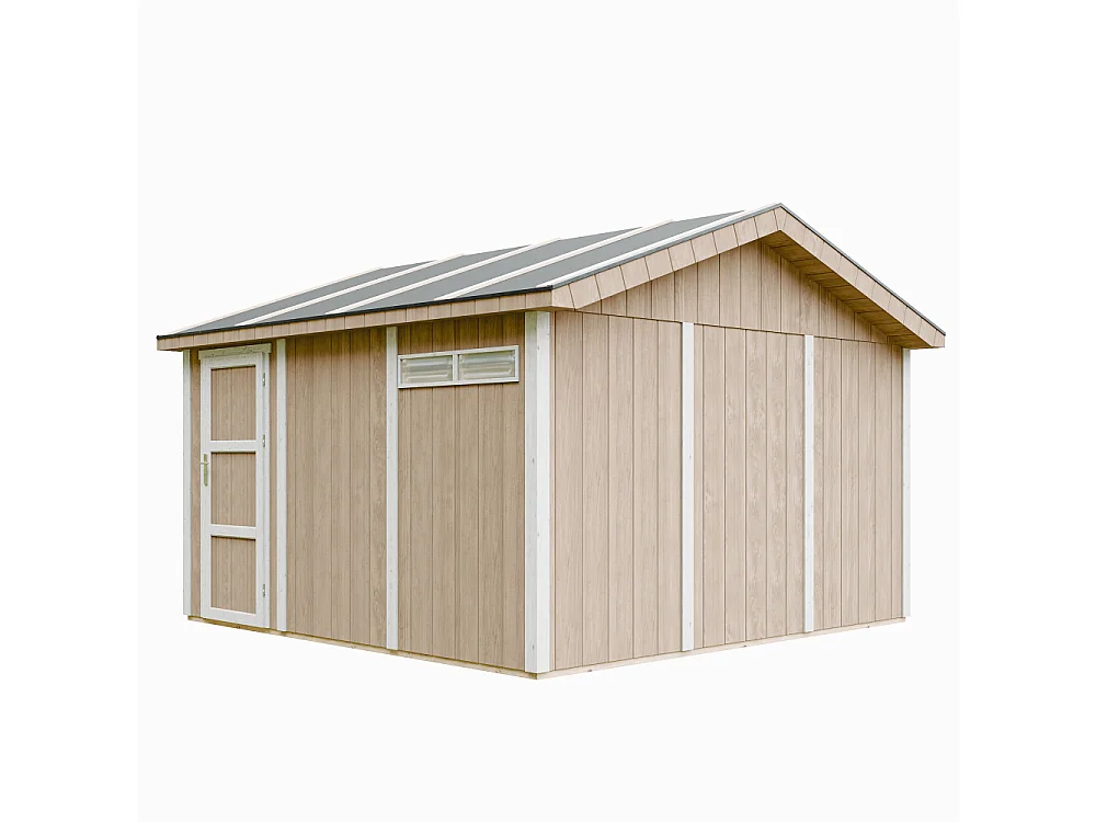 Premium kwaliteit garage - 13 m² / L378xl412 cm - M990B-TERRA BROWN