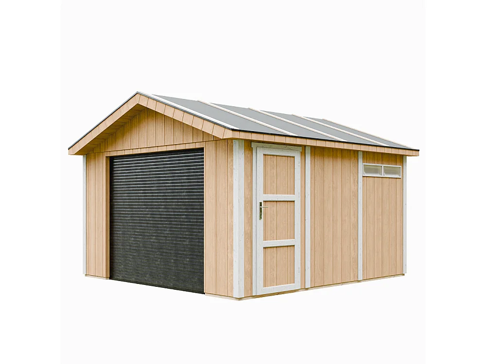 Premium kwaliteit garage - 13 m² / L378xl412 cm - M990B-HARVEST HONEY