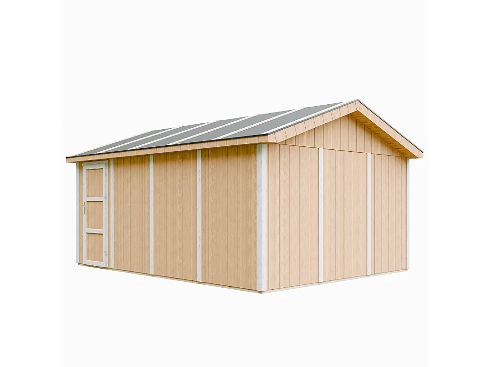 Premium kwaliteit garage - 17 m² / L378xB530 cm - M991B-HARVEST HONEY