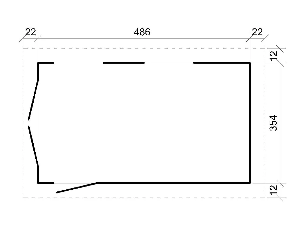Premium kwaliteit garage - 17 m² / L378xB530 cm - M991B-HARVEST HONEY