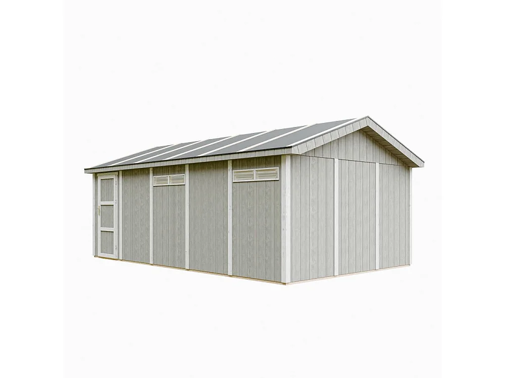 Premium kwaliteit garage - 21 m² / L378xB648 cm - M992B-TUNDRA GREY