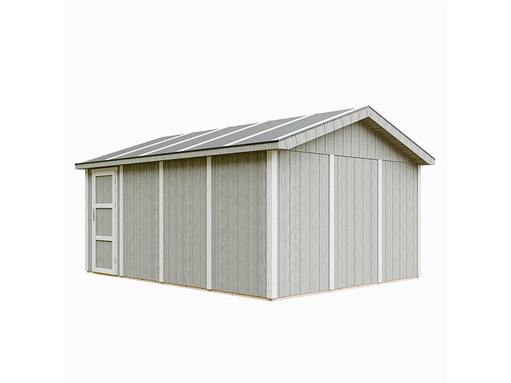 Premium kwaliteit garage - 17 m² / L378xB530 cm - M991B-TUNDRA GREY