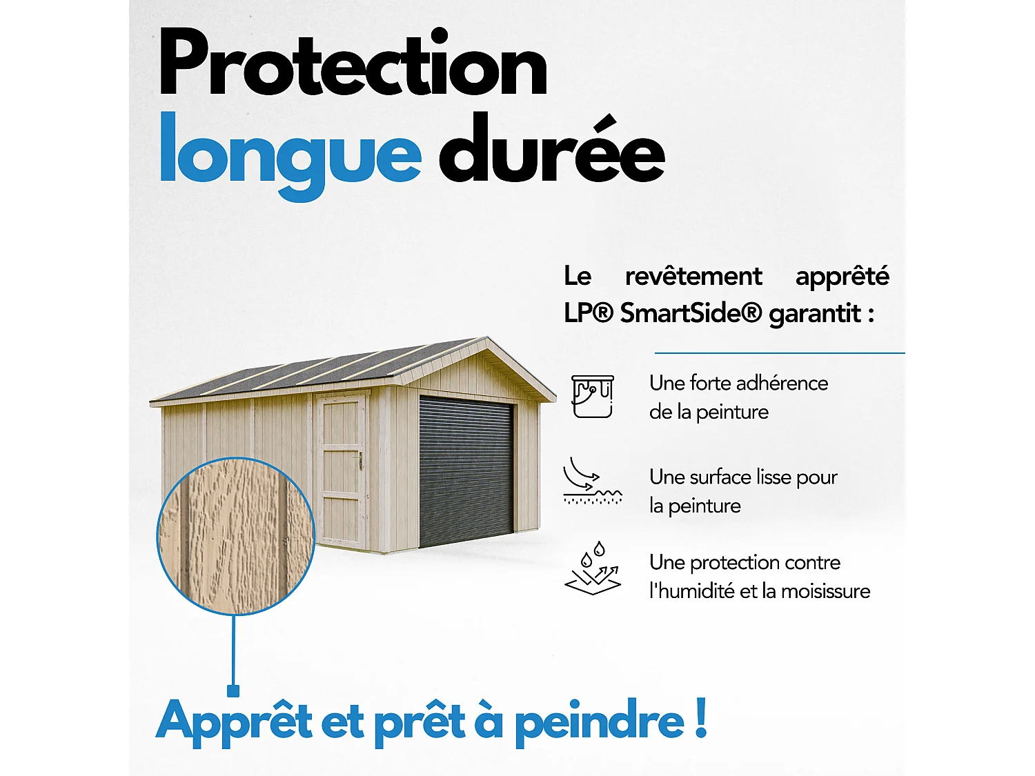 Garage premium qualität - 17 m² / L378xB530 cm - M991B-TUNDRA GREY