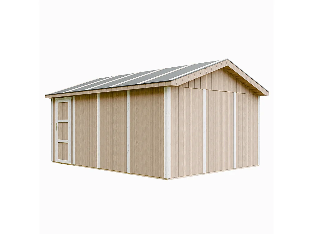 Premium kwaliteit garage - 17 m² / L378xB530 cm - M991B-TERRA BROWN
