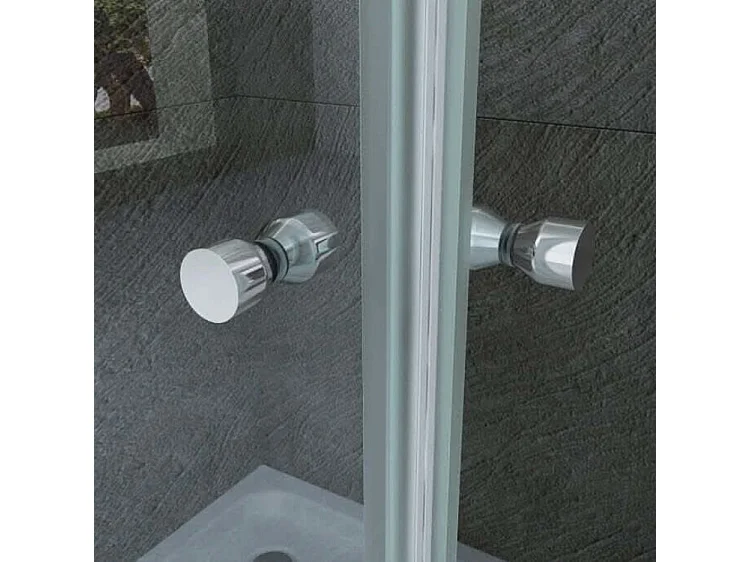 Box Doccia Due Lati Ante Battenti Apertura Interna o Esterna - Venus - 80x80