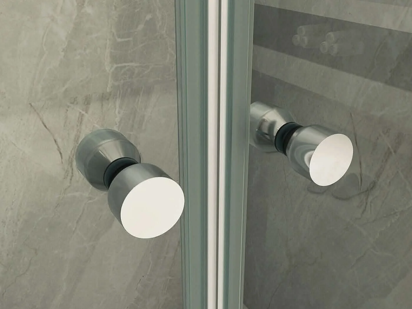 Box Doccia 8mm Porta Saloon Apertura Interna Esterna A Due Ante - Nova 2.0 - 100x60 - Ingresso Lato Corto