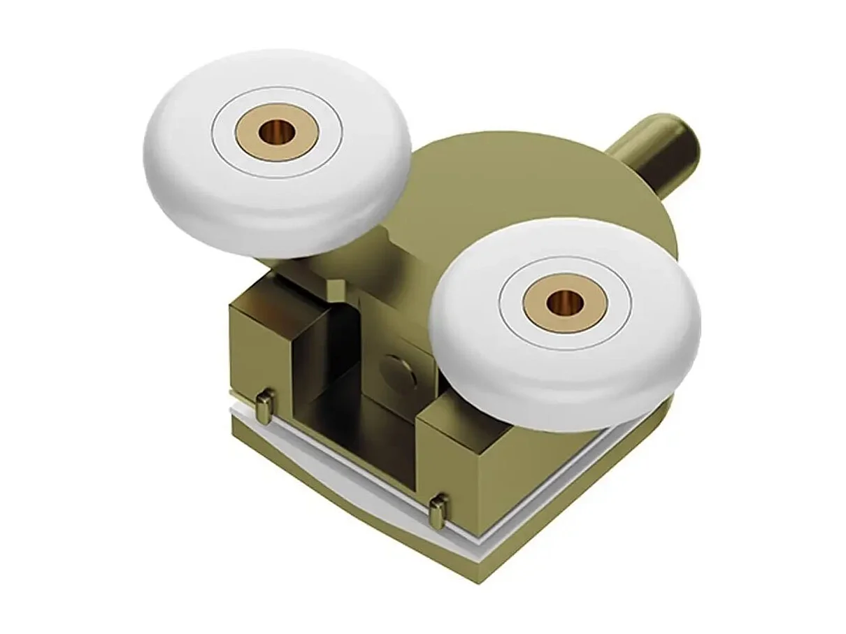 Box Doccia 90x90 Semicircolare Profili Oro Scorrevole H190 Trasparente