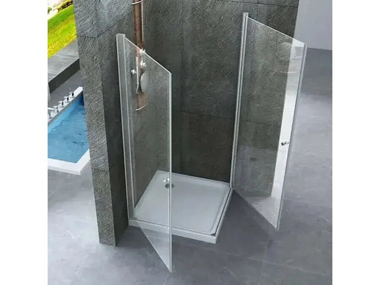Box Doccia Due Lati Ante Battenti Apertura Interna o Esterna - Venus - 70x70