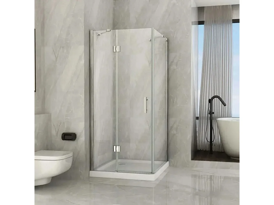 Box Doccia Anta Battente Cristallo 8mm Trasparente H195 - Aries 2.0 - 60x90