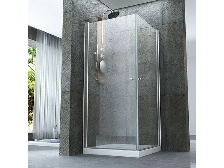 Box Doccia Due Lati Ante Battenti Apertura Interna o Esterna - Venus - 60x100