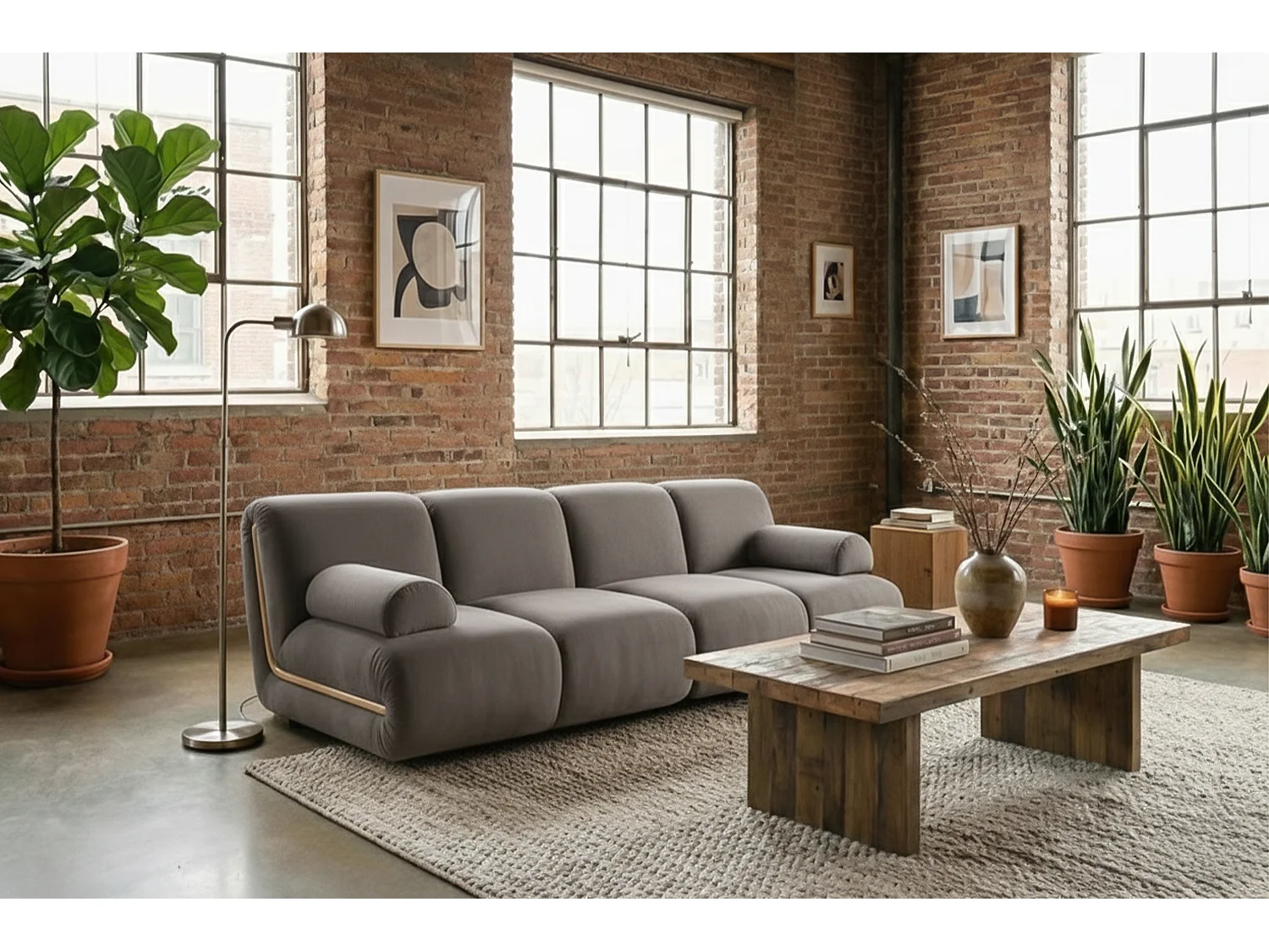 Sofá modular - topo terciopelo - LAYLA